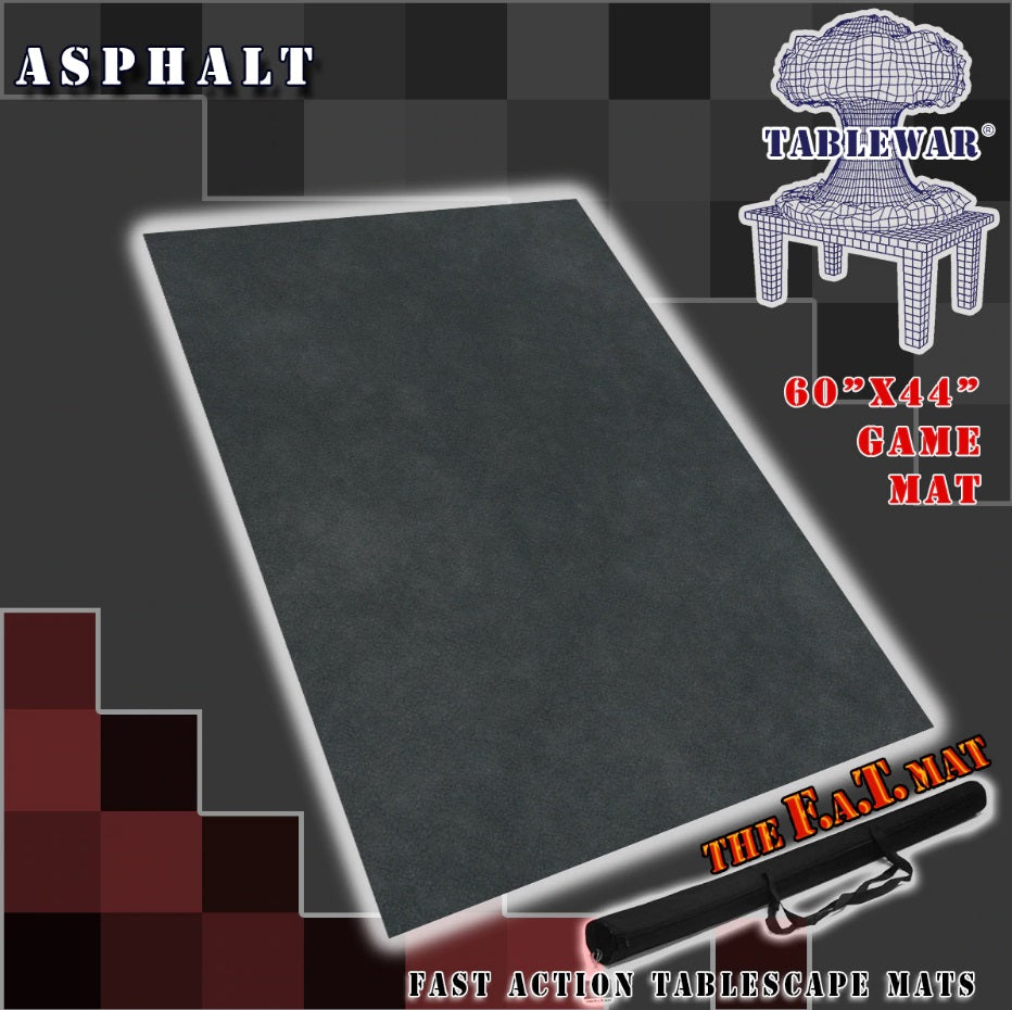 F.A.T. MATS: CORE ENVIRONMENT ASPHALT 60"X44" Gaming Mat F.A.T. Mats    | Red Claw Gaming