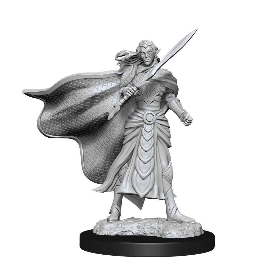 Magic the Gathering Unpainted Miniatures: Elf Fighter & Elf Cleric Minatures Wizkids Games    | Red Claw Gaming