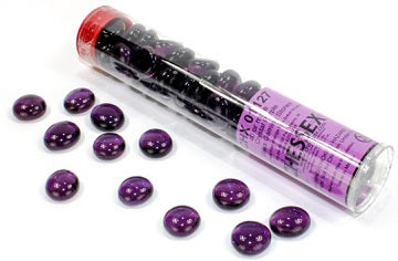 GLASS STONES VIOLET, QTY 40 TUBE Dice Chessex    | Red Claw Gaming