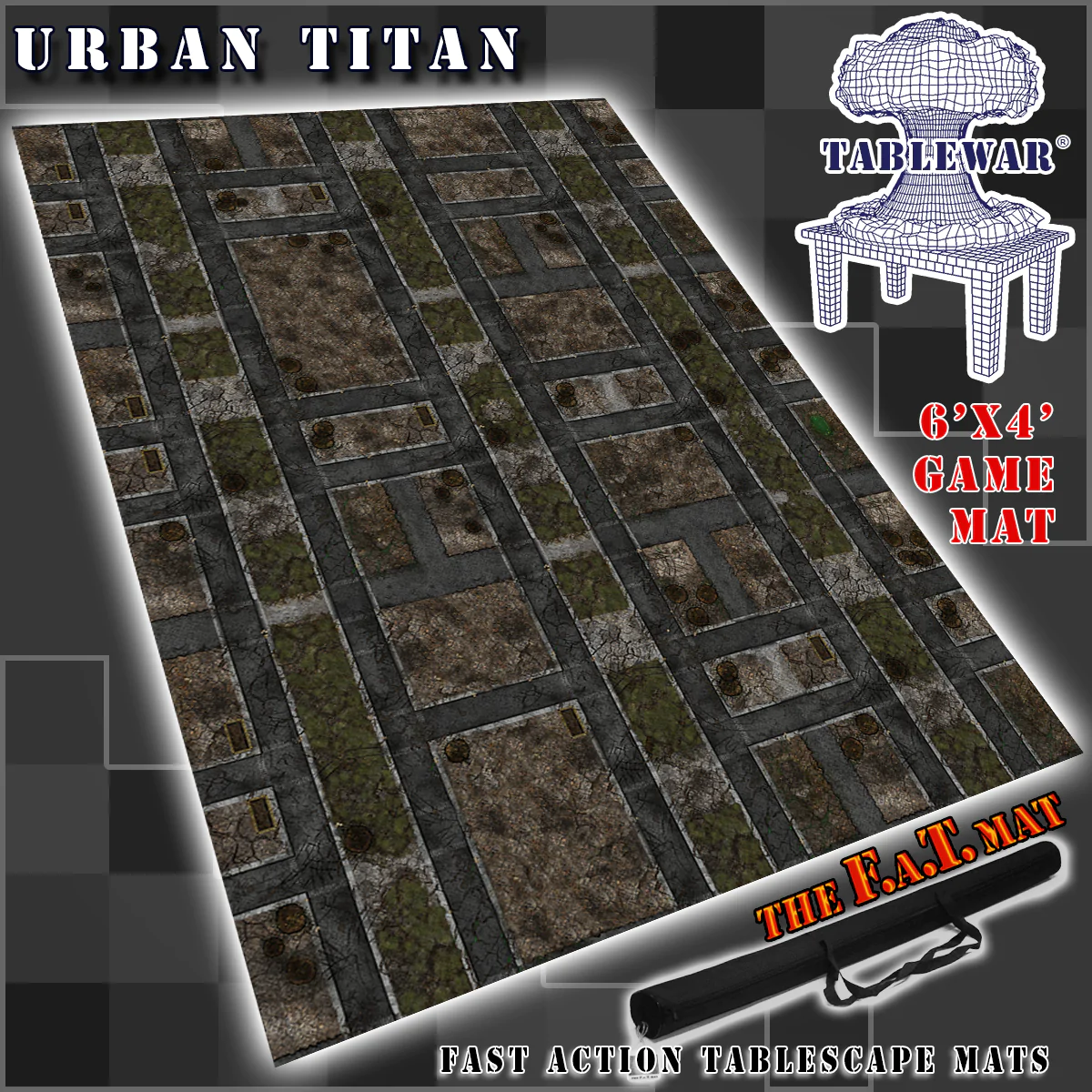 F.A.T. MATS: URBAN TITAN 6X4 Gaming Mat F.A.T. Mats    | Red Claw Gaming