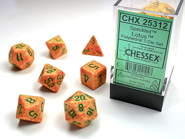 Speckled Lotus 7-Die Set Dice Chessex    | Red Claw Gaming
