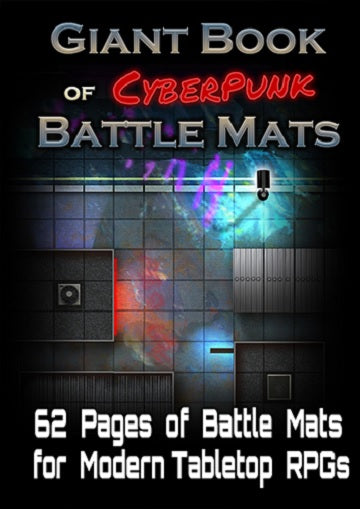 GIANT BOOK OF CYBERPUNK BATTLE MATS Role Playing Universal DIstribution    | Red Claw Gaming
