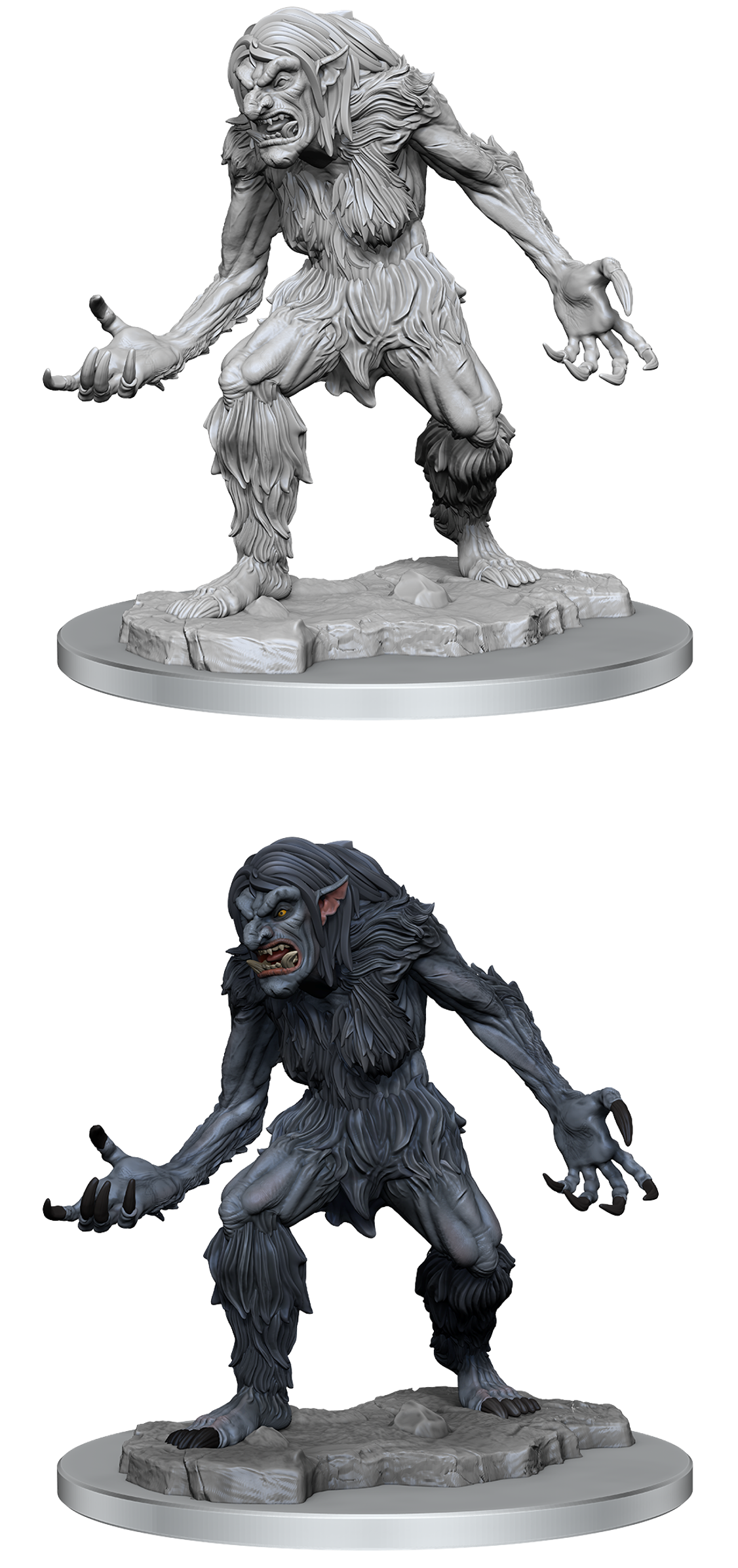 DND UNPAINTED MINIS ICE TROLL FEMALE Minatures Wizkids Games    | Red Claw Gaming