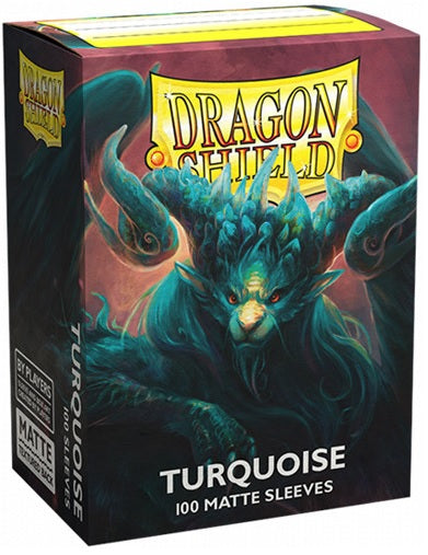 DRAGON SHIELD SLEEVES MATTE TURQUOISE 100CT Dragon Shield Dragon Shield    | Red Claw Gaming