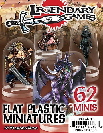 FLAT PLASTIC MINIATURES: LEGENDARY GAMES' SAMPLER Minatures Universal DIstribution    | Red Claw Gaming