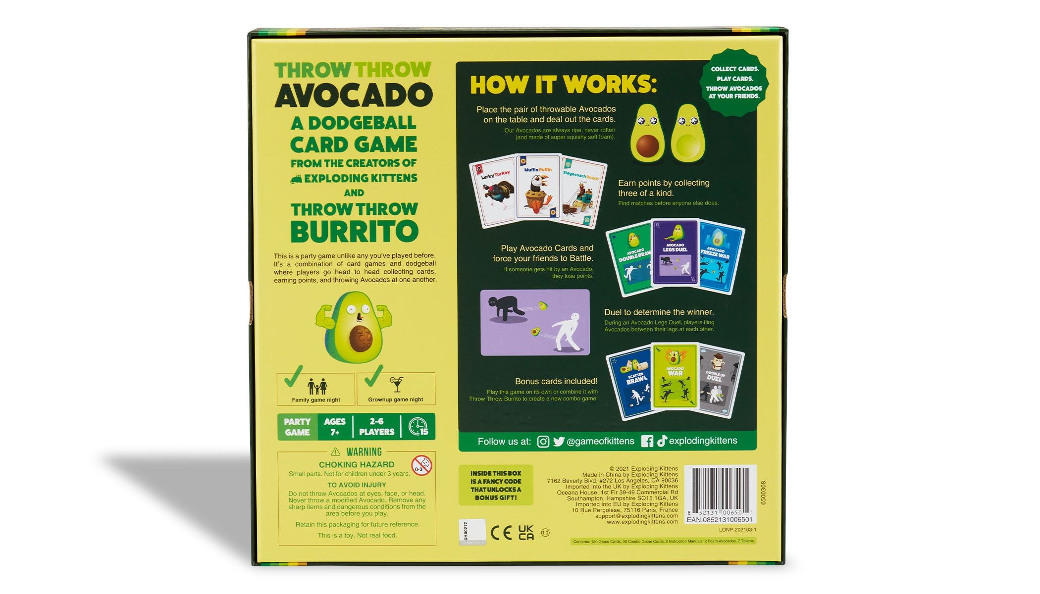 Throw Throw Avocado Board Game Throw Throw Burrito    | Red Claw Gaming