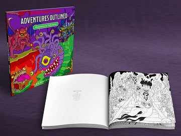 DND RPG ADVENTURES OUTLINED COLORING BOOK Preorder Wizards of the Coast    | Red Claw Gaming