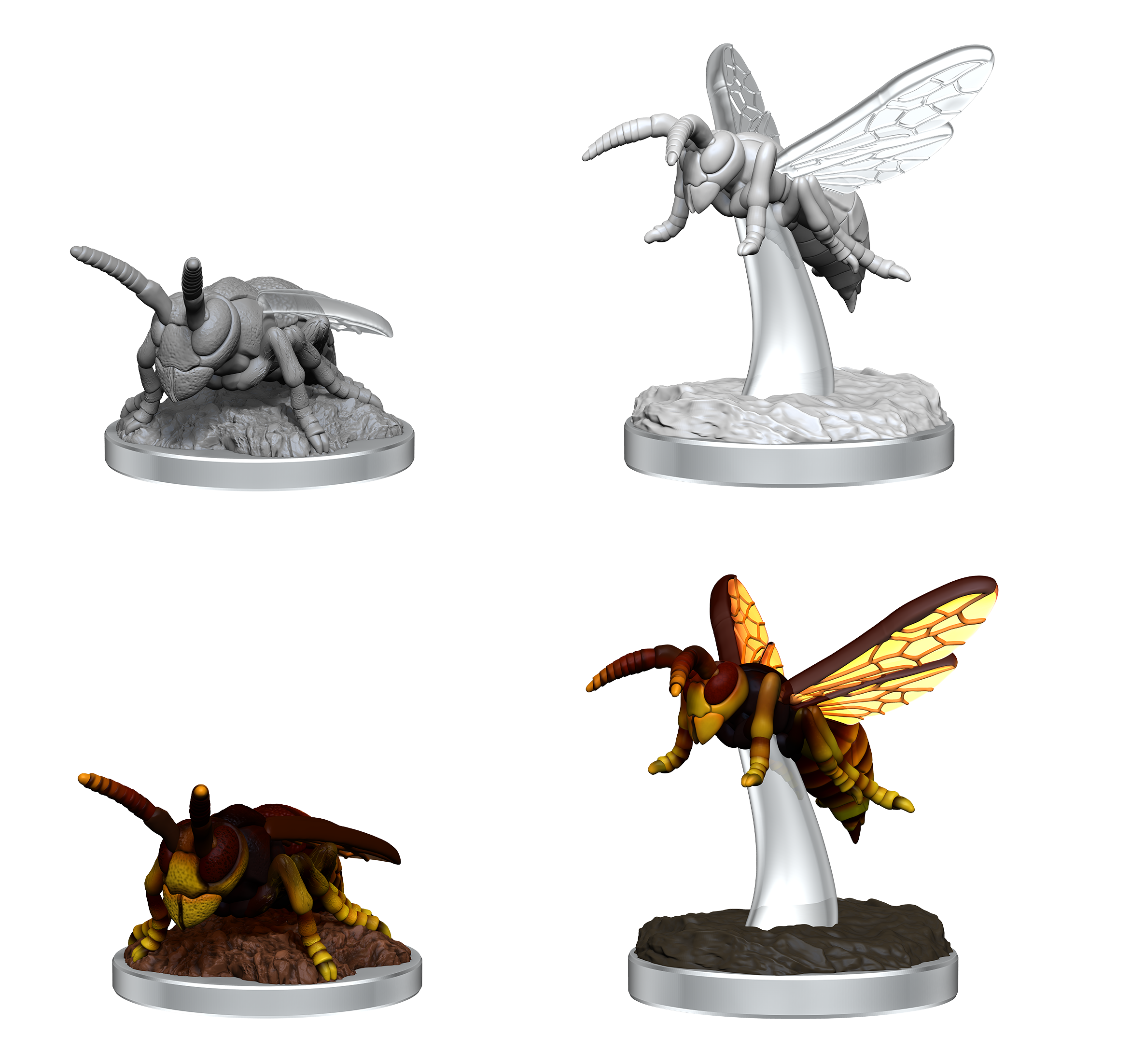 WIZKIDS UNPAINTED MINIS MURDER HORNETS Minatures Wizkids Games    | Red Claw Gaming