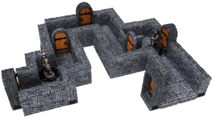 WARLOCK TILES: 1" DUNGEON STRAIGHT WALLS EXP Minatures Wizkids Games    | Red Claw Gaming