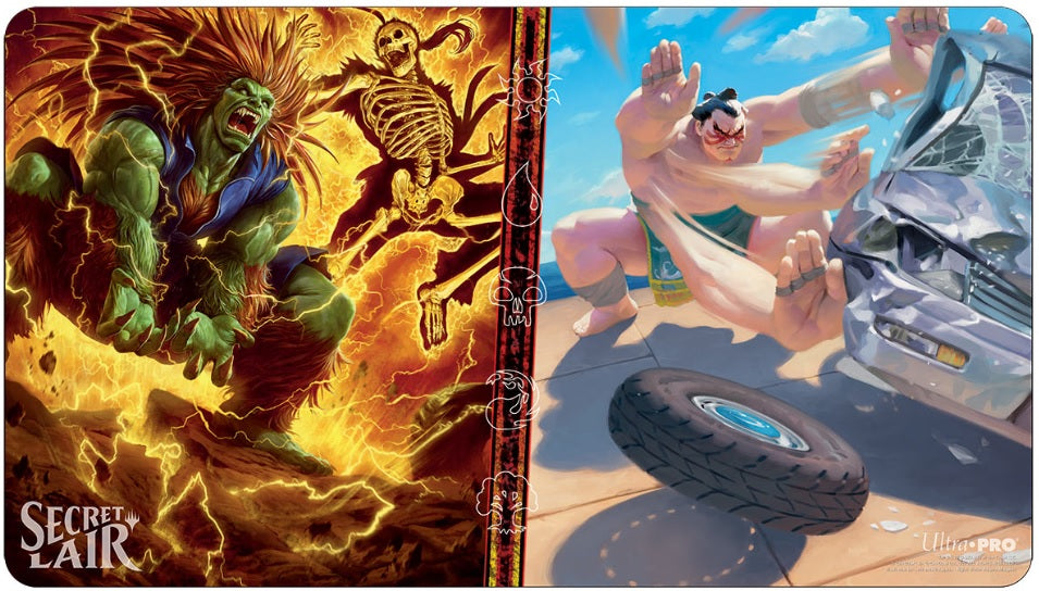 PLAYMAT MTG SECRET LAIR/STREET FIGHTER BLANKA Playmat Ultra Pro    | Red Claw Gaming