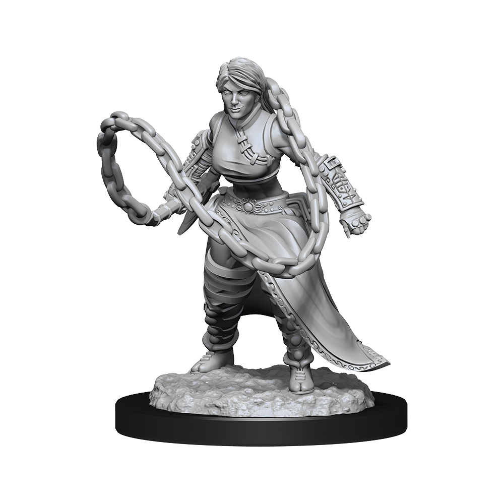 D&D Nolzur's Marvelous Miniatures: Human Monk  Female Minatures Wizkids Games    | Red Claw Gaming