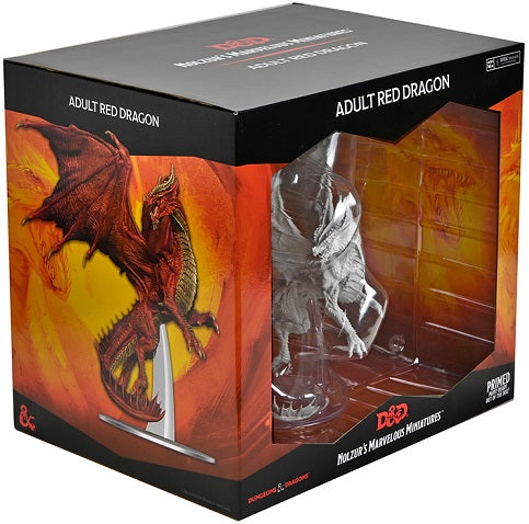 D&D UNPAINTED MINIS ADULT RED DRAGON Minatures Wizkids Games    | Red Claw Gaming