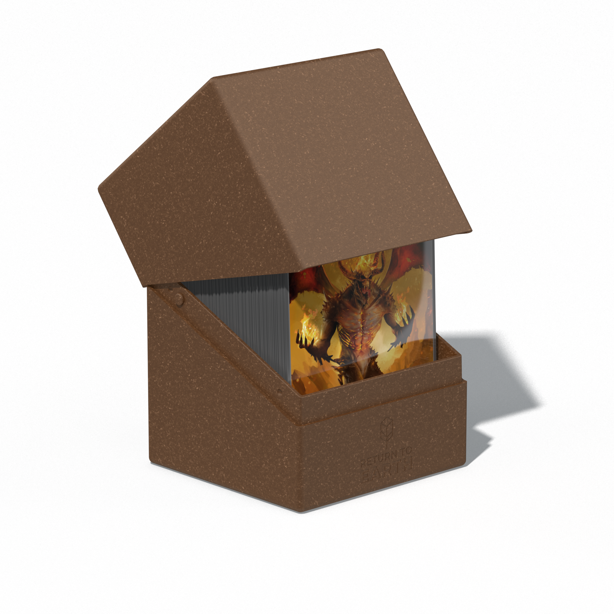 UG Return to Earth Boulder Deck Box 100+ Brown Deck Box Ultimate Guard    | Red Claw Gaming