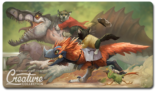 Running on Plumes Playmat Playmat Star City Games    | Red Claw Gaming