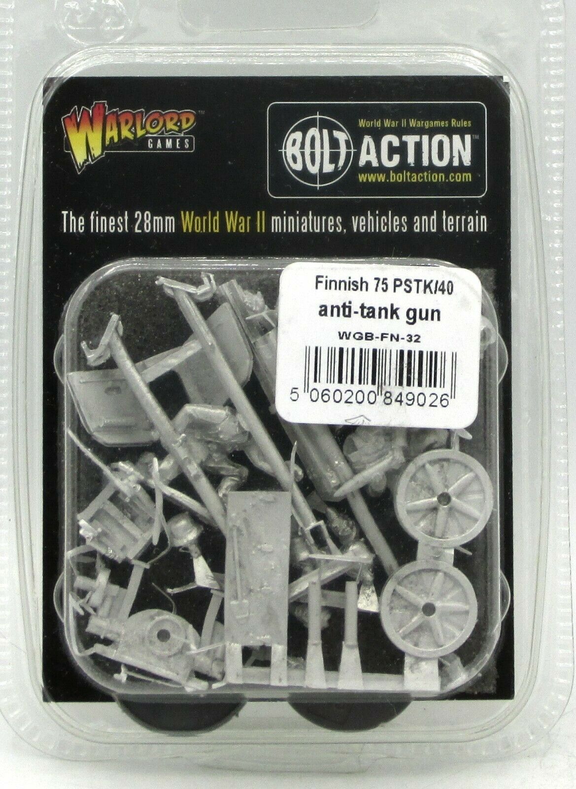 Finnish 75 PSTK/40 Anti-Tank Gun Finnish Warlord Games    | Red Claw Gaming