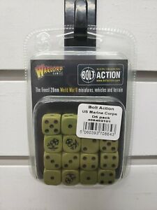 US Marine Corps D6 Dice (16) Accessories Warlord Games    | Red Claw Gaming