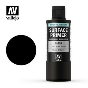 Gloss Black 200ml Vallejo Game Surface Primer Vallejo    | Red Claw Gaming