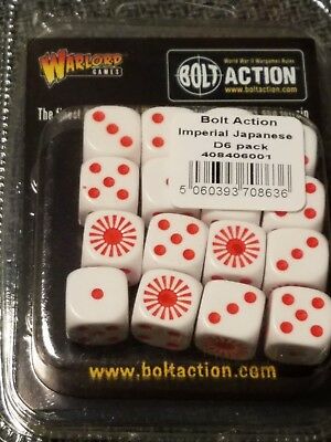 Imperial Japanese D6 Dice (16) Accessories Warlord Games    | Red Claw Gaming