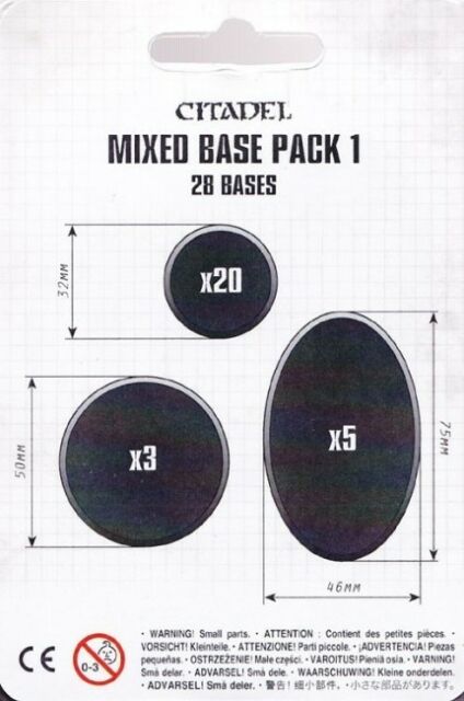 CITADEL MIXED BASE PACK 1 Bases Games Workshop    | Red Claw Gaming