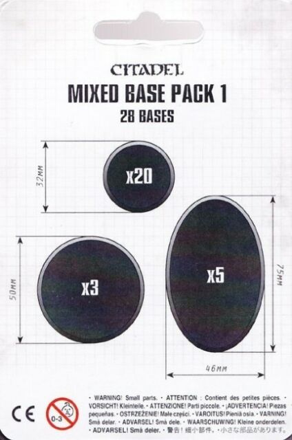 CITADEL MIXED BASE PACK 1 Bases Citadel | Red Claw Gaming