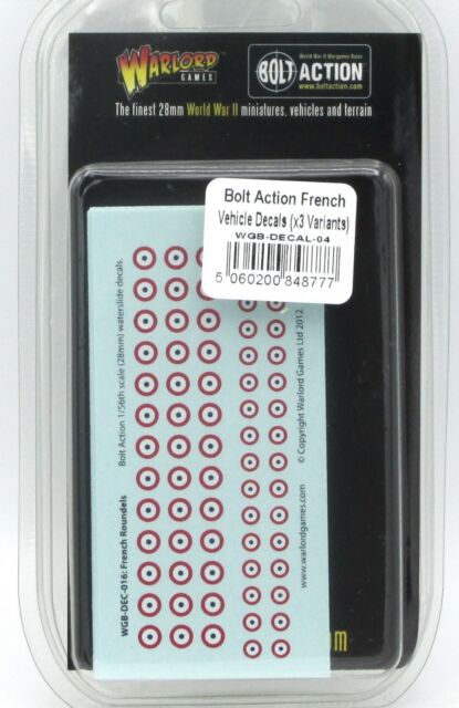 French Vehicle Decals Accessories Warlord Games    | Red Claw Gaming