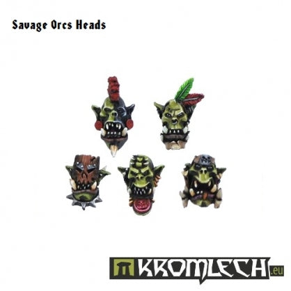 Savage Orcs Heads (10) Minatures Kromlech    | Red Claw Gaming