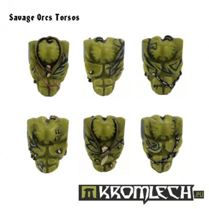 Savage Orcs Torsos  (6) Minatures Kromlech    | Red Claw Gaming