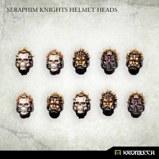 Seraphim Knights Helmet Heads (10) Minatures Kromlech    | Red Claw Gaming