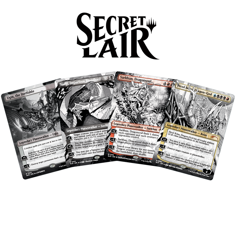 SECRET LAIR MORE BORDERLESS PLANESWALKERS - FOIL Sealed Magic the Gathering Wizards of the Coast    | Red Claw Gaming