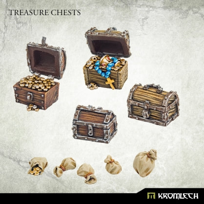 Treasure Chests (9) Minatures Kromlech    | Red Claw Gaming