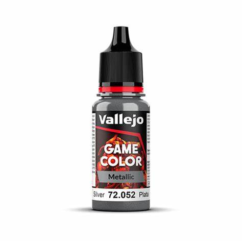 GAME COLOR 052-18ML. SILVER Vallejo Game Color Vallejo    | Red Claw Gaming