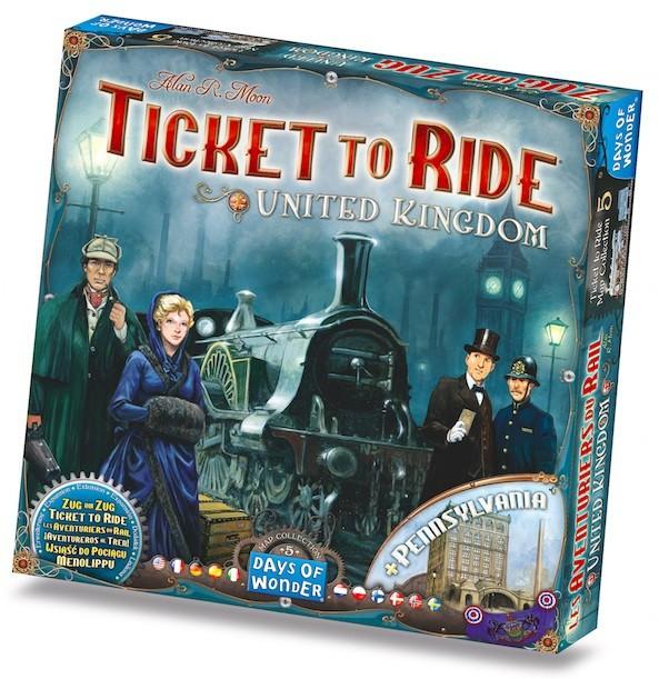 Ticket to Ride United Kingdom Expansion Board Game Asmodee    | Red Claw Gaming