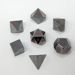 Gemstone RPG Dice Set Hematite Dice Ultra Pro    | Red Claw Gaming