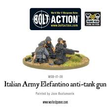 Italian Army 47mm Elefantino anti-tank gun Italian Warlord Games    | Red Claw Gaming