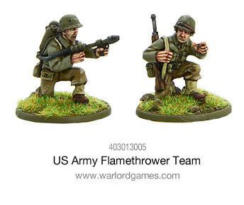 US Army flamethrower team American Warlord Games    | Red Claw Gaming