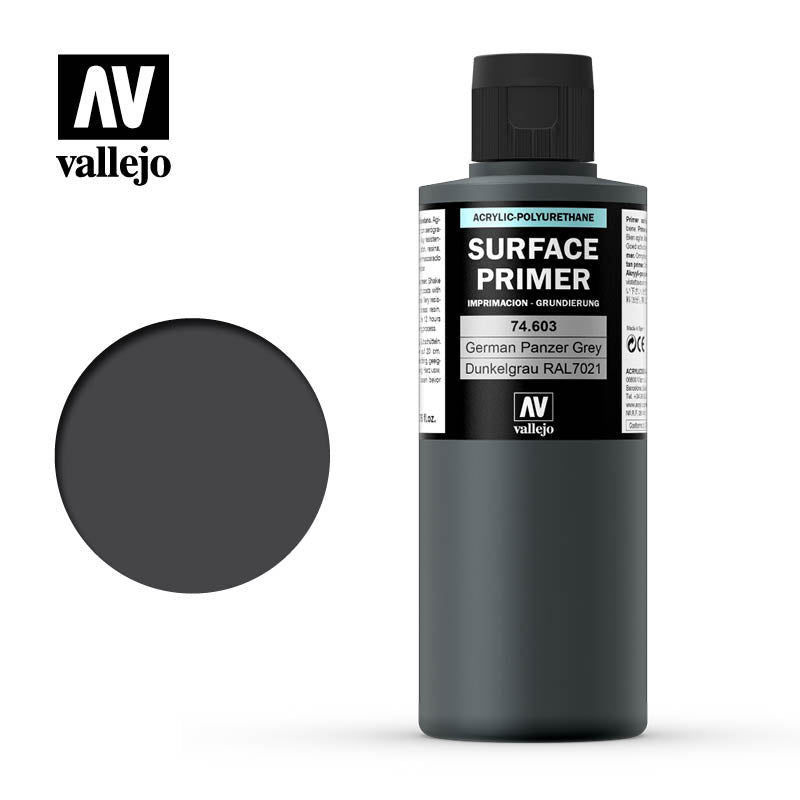 German Panzer Grey 200ml Vallejo Game Surface Primer Vallejo    | Red Claw Gaming