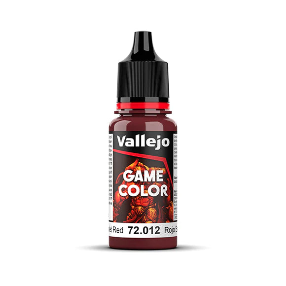 GAME COLOR 012-18ML. SCARLET RED Vallejo Game Color Vallejo    | Red Claw Gaming