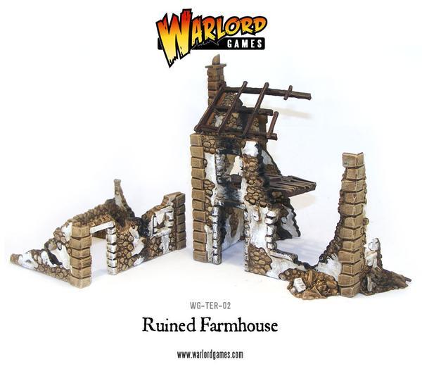 Ruined Farmhouse Terrain Warlord Games    | Red Claw Gaming