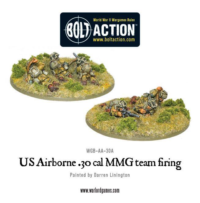 US Airborne 30 Cal team American Warlord Games    | Red Claw Gaming