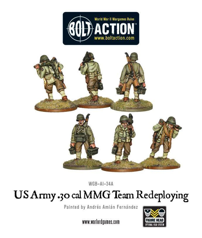 US Army .30cal Team Redeploying Preorder Warlord Games    | Red Claw Gaming
