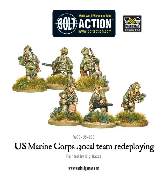 US Marine Corps .30cal Team Redeploying Preorder Warlord Games    | Red Claw Gaming