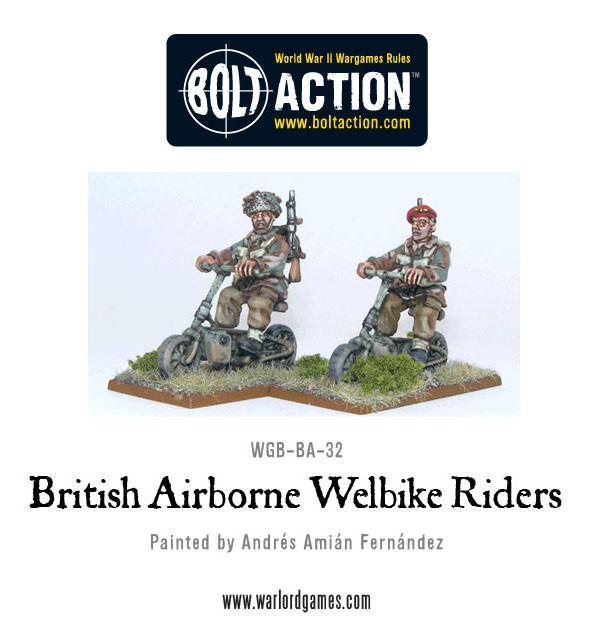 British Airborne Welbike Riders British Warlord Games    | Red Claw Gaming