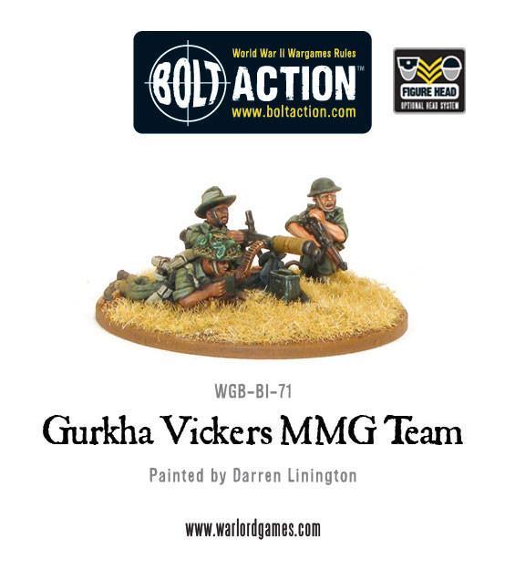 Gurkha Vickers MMG Team British Gurkhas Warlord Games    | Red Claw Gaming
