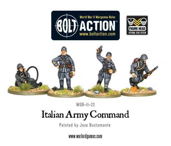 Italian Army Command Italian Warlord Games    | Red Claw Gaming