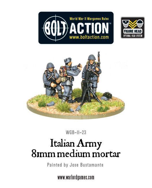 Italian Army medium mortar team Italian Warlord Games    | Red Claw Gaming