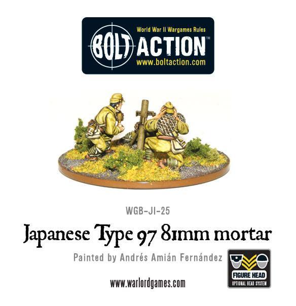 Imperial Japanese 81mm Mortar Imperial Japan Warlord Games    | Red Claw Gaming