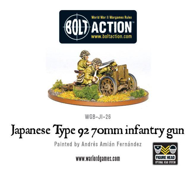 Imperial Japanese Type 92 70mm Infantry Gun Imperial Japan Warlord Games    | Red Claw Gaming