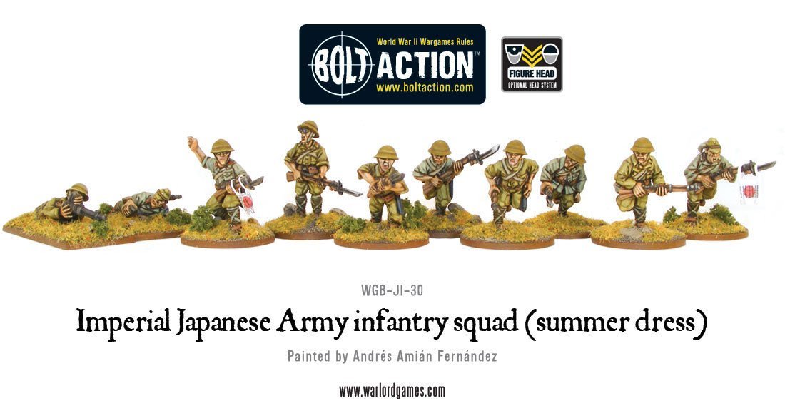 Imperial Japanese Army infantry squad (summer dress) Imperial Japan Warlord Games    | Red Claw Gaming