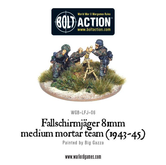 Fallschirmjager 81 Medium Mortar team Germany Warlord Games    | Red Claw Gaming