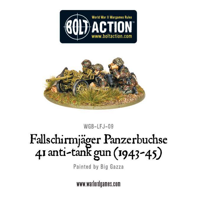 Fallschirmjager Panzerbuche 41 Anti-tank Gun Germany Warlord Games    | Red Claw Gaming